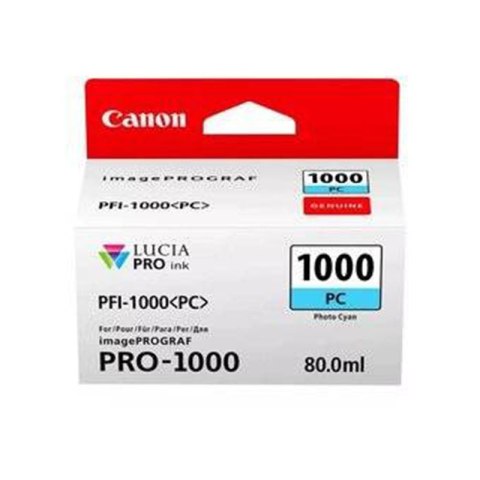 Tusz Canon PFI-1000 do iPF Pro-1000 | 80ml | cyan | 4875 str Canon