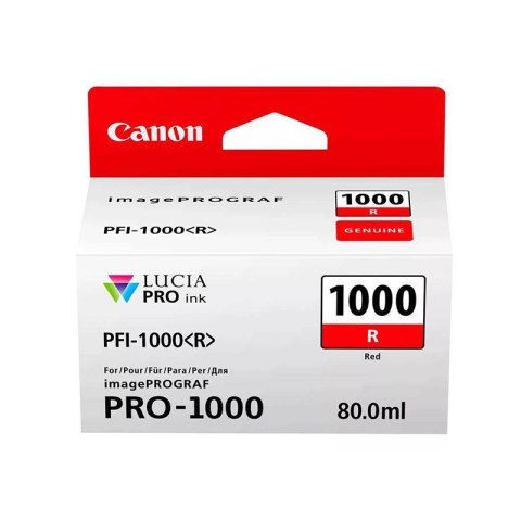 Tusz Canon PFI-1000 do iPF Pro-1000 | 80ml | red | 5355 str Canon