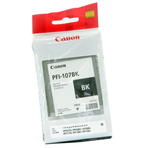 Tusz Canon PFI-107BK do iPF670/680/685/770/780/785 | 130ml | black Canon