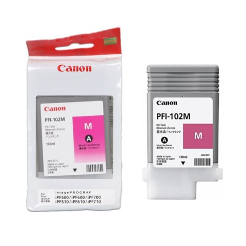 Tusz Canon PFI102M do IPF-500/600/700/710/720 | 130ml | magenta Canon