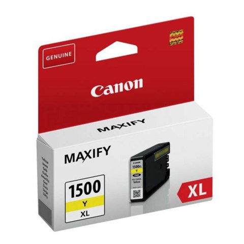 Tusz Canon PGI1500XL do MB2050/2350/2755 | yellow | 12ml | blistr Canon