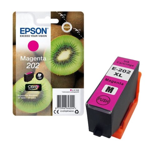 Tusz Epson 202 do XP-6000 | 300str. | 4,1 ml | magenta Epson