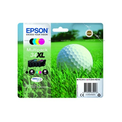 Tusz Epson 34XL Multipack do WorkForce Pro WF-3720DWF | 48,7 ml | CMYK Epson