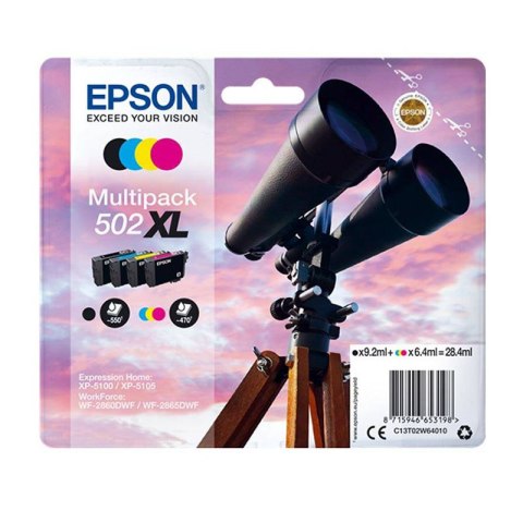 Tusz Epson 502XL MultiPack do XP-5100/5105/5150/5155 | CMYK | 4szt Epson Tusz Epson 502XL MultiPack do XP-5100/5105/5150/5155 | CMYK | 4szt Epson