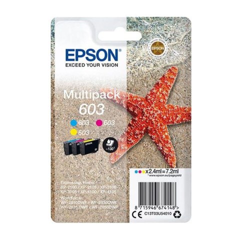 Tusz Epson 603 MultiPack do XP-2100/2105/2150/3155 | CMY | 3 x 2,4ml Epson