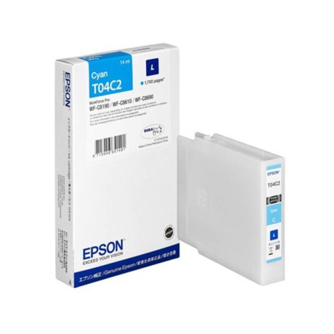 Tusz Epson T04C2 L do WF-C81xx/C86xx | cyan | 1700str | 14ml Epson