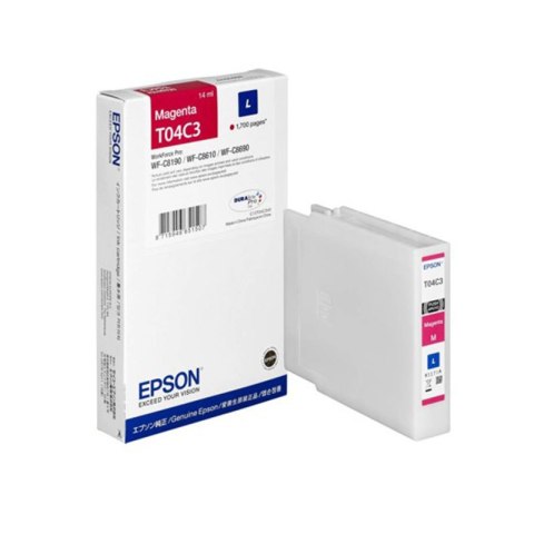 Tusz Epson T04C3 L do WF-C81xx/C86xx | magenta | 1700str | 14ml Epson