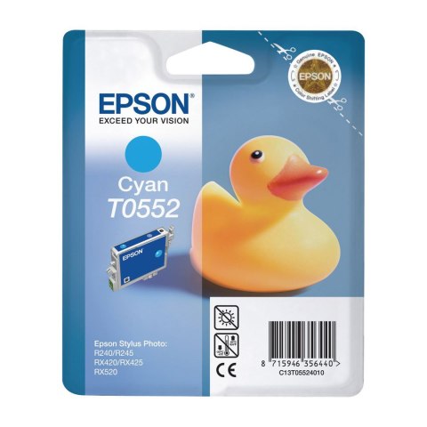 Tusz Epson T0552 do Stylus Photo R-240/245, RX-425/520 | 8ml | cyan Epson