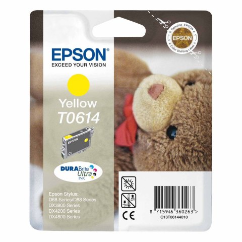 Tusz Epson T0614 do DX-3800/3850/4200/4800 ,D-68/88 | 8ml | yellow Epson