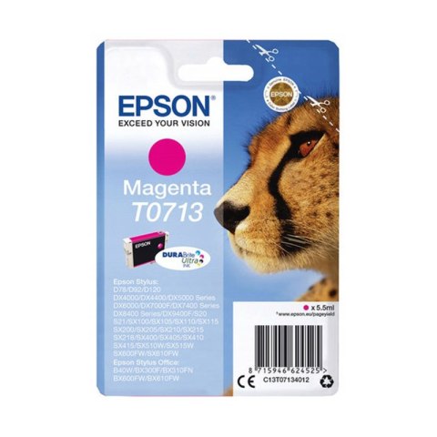 Tusz Epson T0713 do D-78/92/120,DX4000/4050/5000/5050 | 5,5ml | magenta Epson