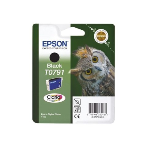 Tusz Epson T0791do Stylus Photo1400/1500W/P50/PX660 | 11,1ml | black Epson