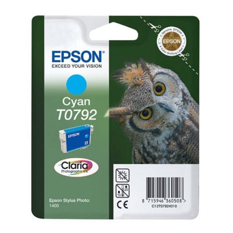 Tusz Epson T0792 do Stylus Photo 1400/1500W/P50/PX660 | 11,1ml | cyan Epson