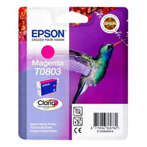 Tusz Epson T0803 do Stylus Photo R-265/285/360 RX560 | 7,4ml | magenta Epson