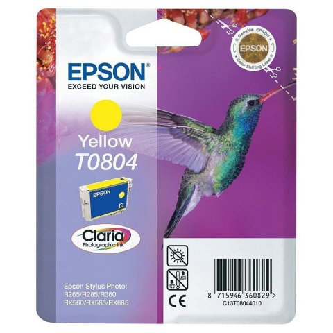 Tusz Epson T0804 do Stylus Photo R-265/285/360 RX560 | 7,4ml | yellow Epson