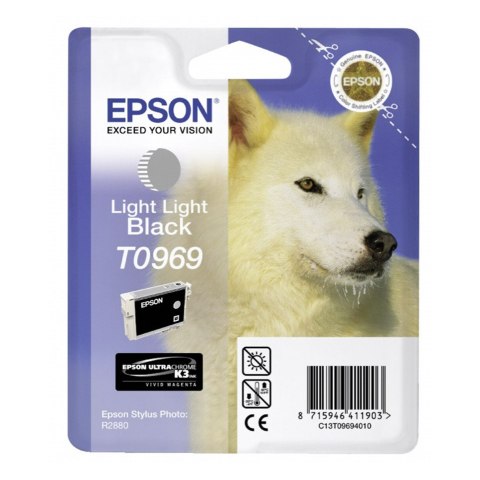 Tusz Epson T0969 do Stylus Photo R2880 | 11,4ml | light light black Epson