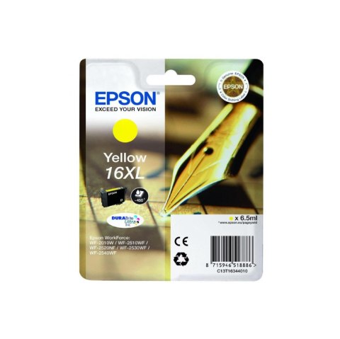 Tusz Epson T1634 XL do WF-2520NF/2530WF/2510WF | 6.5ml | yellow Epson