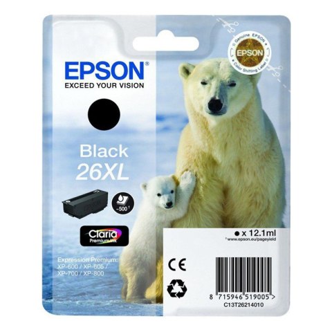 Tusz Epson T2621 do XP-600/700/800 | 12,2ml | black Epson