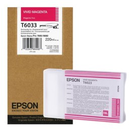 Tusz Epson T6033 do Stylus Pro 7800/7880/9800/9880 | 220ml | vivid magenta Epson