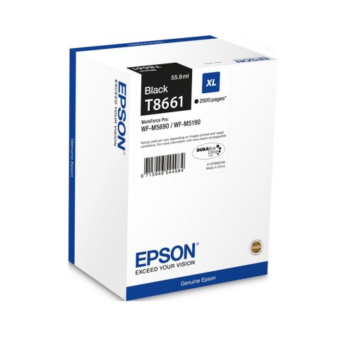 Tusz Epson T8661 XL BK do WF-M5690DWF | 55,8 ml Epson