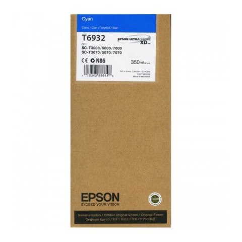 Tusz Epson UltraChromeXD do SC-T3000/T5000/T7000 | 350 ml | cyan Epson