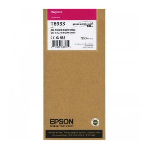 Tusz Epson UltraChromeXD do SC-T3000/T5000/T7000 | 350 ml | magenta Epson