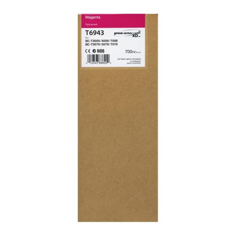 Tusz Epson UltraChromeXD do SC-T3000/T5000/T7000 | 700 ml | magenta Epson