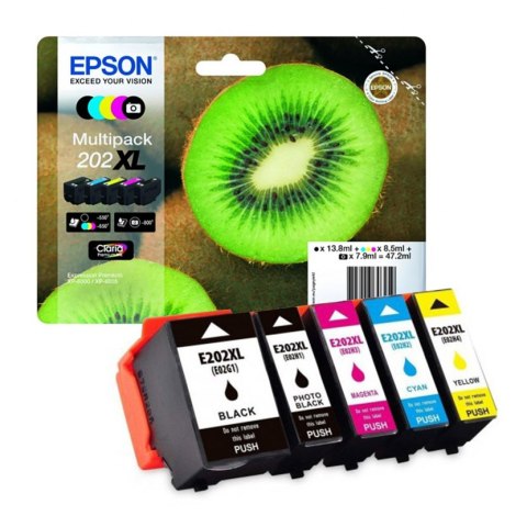 Tusz Epson Zestaw 5 szt. 202XL do XP-6000 | 400str. | 47,2ml | cymk Epson