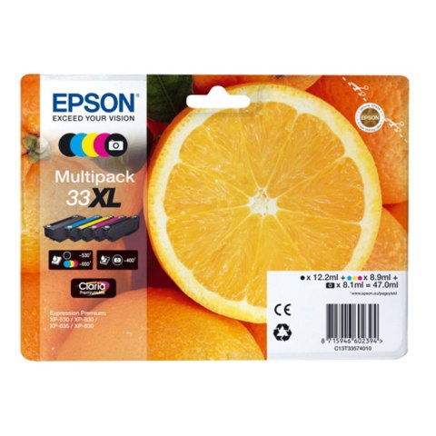 Tusz Epson zestaw T33XL, CMYK Claria 33XL Epson