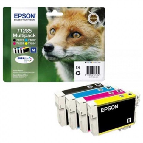 Zestaw tuszu Epson T1285 do StylusS22, SX-125/130/230/235W/420W | 16,4ml | CMYK Epson