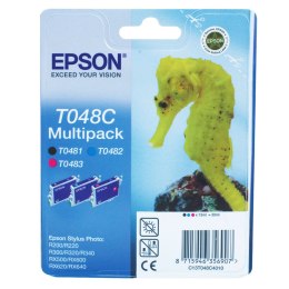 Zestaw tuszy Epson T048C do R-200/220/300/340, RX-500/600 | 39ml | C/M/B Epson