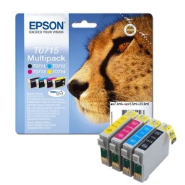 Zestaw tuszy Epson T0715 do D78 DX-4000/4050/5000/5050/6000 | 23,9ml | CMYK Epson