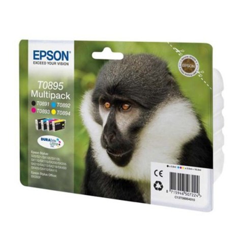 Zestaw tuszy Epson T0895 do Stylus S-20/21, SX-100/105/110 | 16,3ml | CMYK Epson