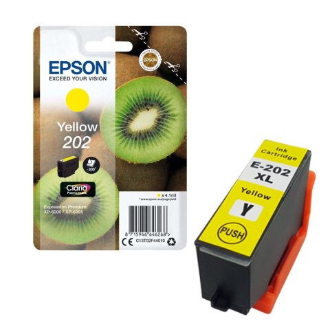 Tusz Epson 202 do XP-6000 | 300str. | 4,1 ml | yellow Epson