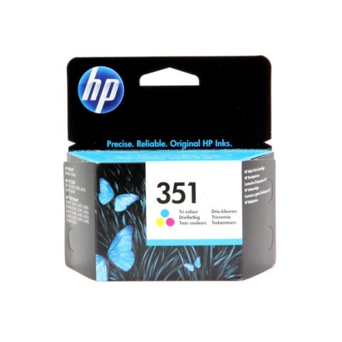 Tusz HP 351 Vivera do Deskjet D4260/4360, Officejet J5780 | 170 str. | CMY HP