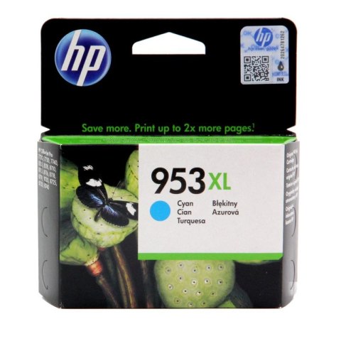 Tusz HP 953XL do OfficeJet Pro 8210/8710/8715/8720/8725 | 1 450 str. | cyan HP