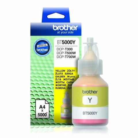 Brother oryginalny ink / tusz BT-5000Y, yellow, 5000s Brother oryginalny ink / tusz BT-5000Y, yellow, 5000s