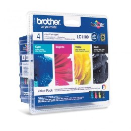 Brother oryginalny ink / tusz LC-1100VALBP, CMYK, 450/3x325s, wygodne opakowanie