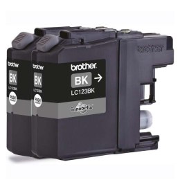 Brother oryginalny ink / tusz LC-123BK, black, 2x600s, 2szt