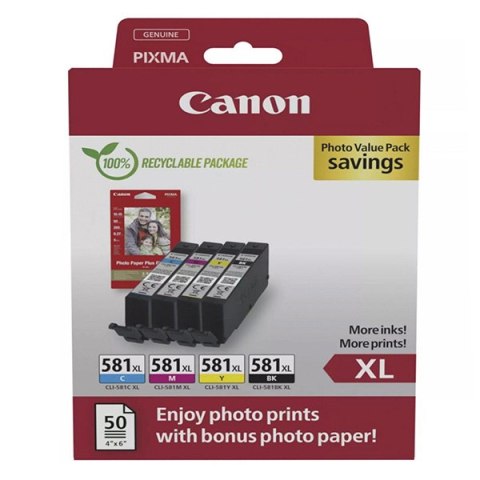 Canon oryginalny ink / tusz CLI-581XL, 2052C006, CMYK