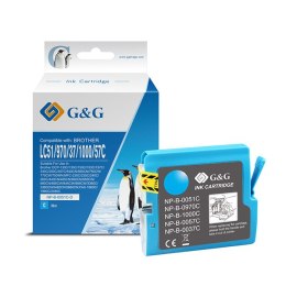 G&G kompatybilny ink / tusz z LC-1000C, LC-970C, NP-B-0051C/1000C/970C, cyan, 400s