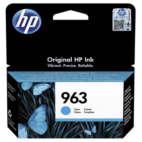 HP oryginalny ink / tusz 3JA23AE#301, HP 963, cyan, blistr, 700s, 10.77ml, EOL