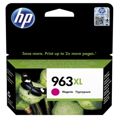 HP oryginalny ink / tusz 3JA28AE, HP 963XL, high capacity, magenta, 1600s, 22.92ml