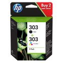 HP oryginalny zestaw tuszy 3YM92AE, HP 303, CMYK, 165CMY-200Ks