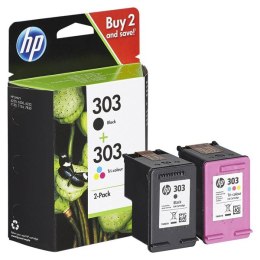 HP oryginalny zestaw tuszy 3YM92AE, HP 303, CMYK, 165CMY-200Ks