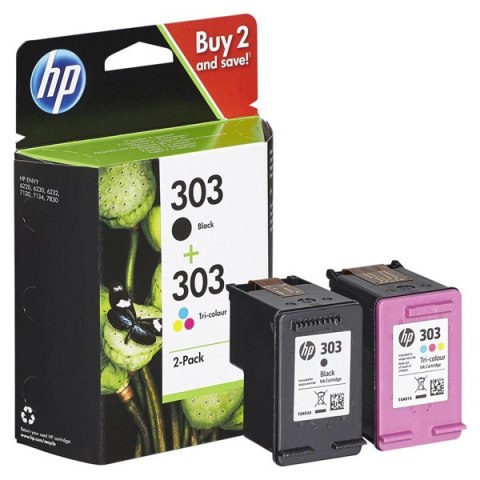 HP oryginalny zestaw tuszy 3YM92AE, HP 303, CMYK, 165CMY-200Ks HP oryginalny zestaw tuszy 3YM92AE, HP 303, CMYK, 165CMY-200Ks