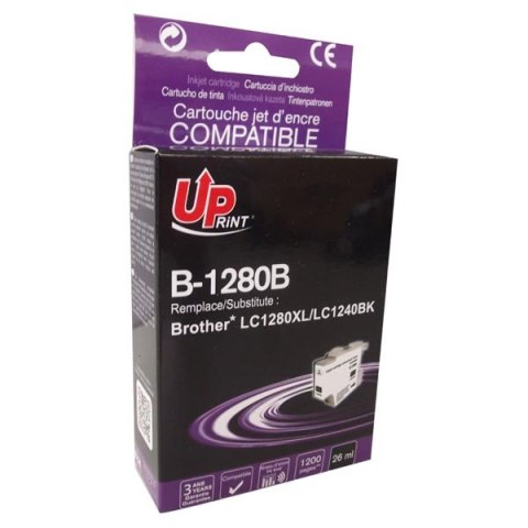 UPrint kompatybilny ink / tusz z LC-1280XLBK, B-1280B, black, 1200s, 26ml, high capacity