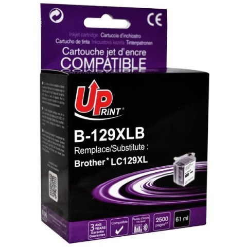 UPrint kompatybilny ink / tusz z LC-129XLBK, B-129XLB, black, 2600s UPrint kompatybilny ink / tusz z LC-129XLBK, B-129XLB, black, 2600s