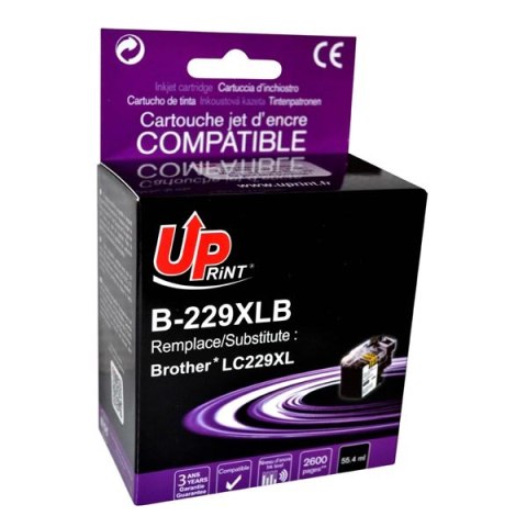 UPrint kompatybilny ink / tusz z LC-229XL, B-229XLB, black, 2600s