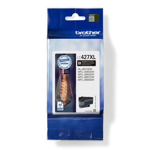 Brother oryginalny ink / tusz LC-427XLBK, black, 6000s Brother oryginalny ink / tusz LC-427XLBK, black, 6000s