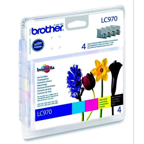 Brother oryginalny ink / tusz LC-970VALBP, CMYK, 300s Brother oryginalny ink / tusz LC-970VALBP, CMYK, 300s